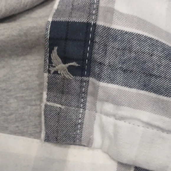 EDDIE BAUER Gray Plaid Hooded Jacket - Picture 6 of 17